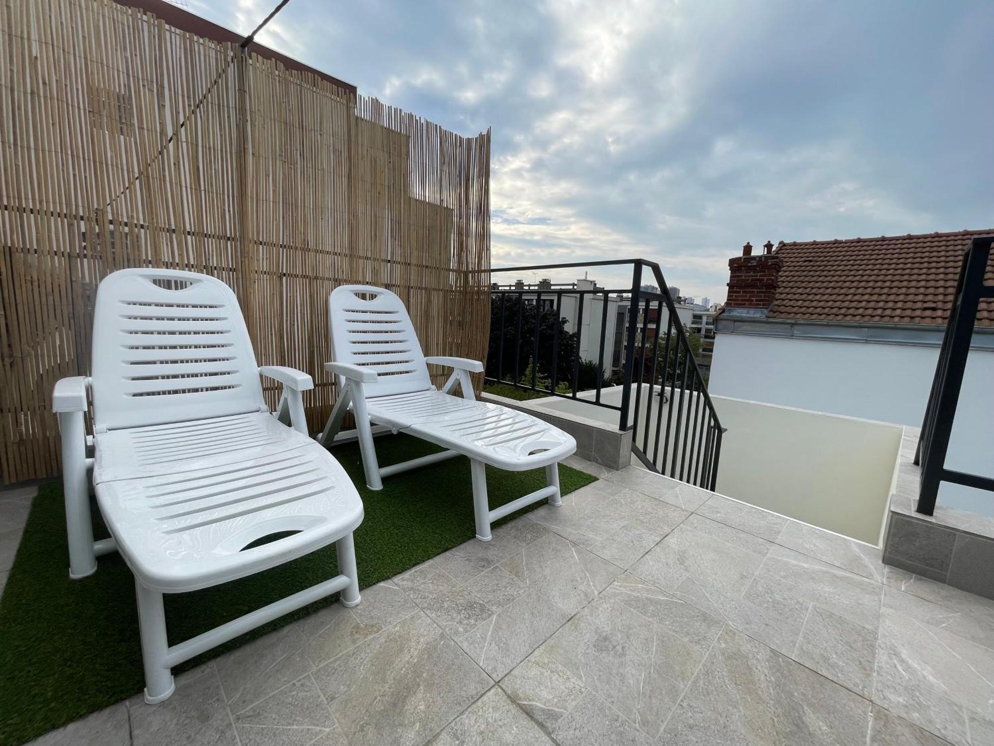 Appartement Avec Terrasse Et Ciel Etoile ! Noisy-le-Sec Bagian luar foto